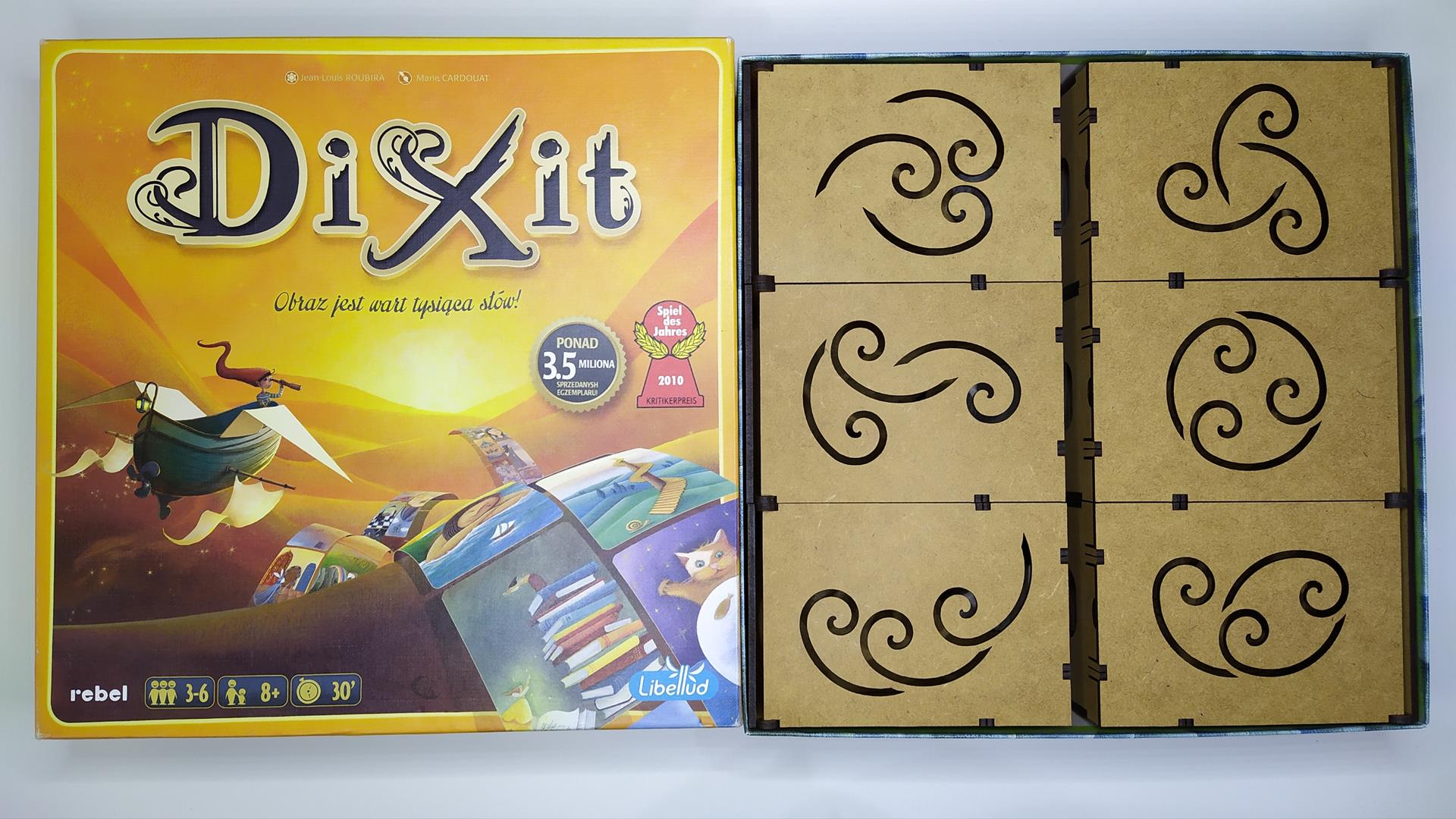 pudełka na karty Dixit Insert Funkcjonalny LeszczyQ Laser Cut